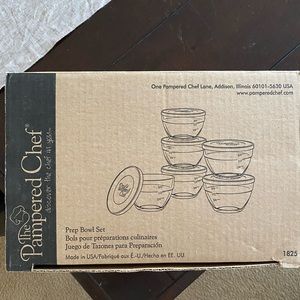 Pampered Chef prep bowl set